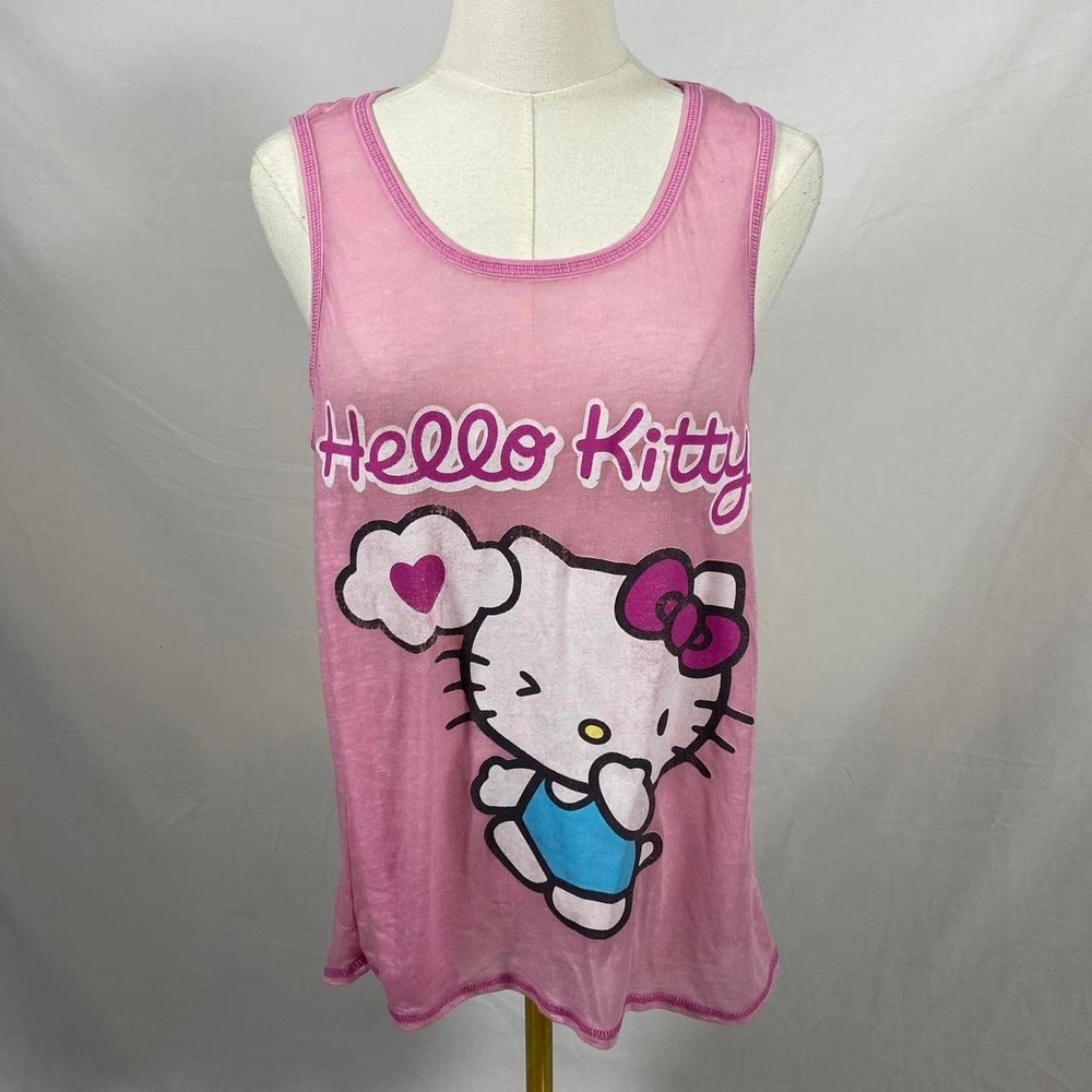 Hello Kitty pink tank top size medium y2k coquette